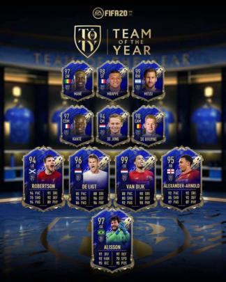 FIFA 20 Team Of The Year
